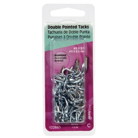 Hillman HILLMAN No. 9 X 7/16 in. L Galvanized Steel Double Point Tacks 1.25 pk 122661